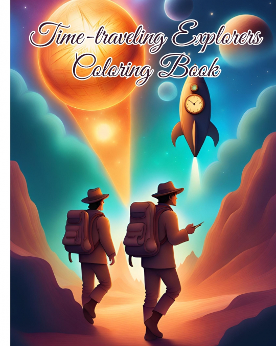 Time-traveling Explorers Coloring Book