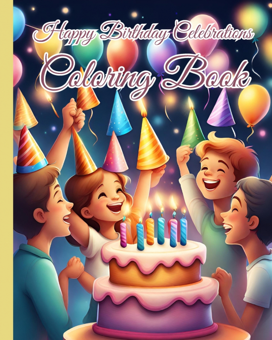 Happy Birthday Celebrations Coloring Book