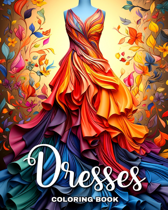 Dresses Coloring Book