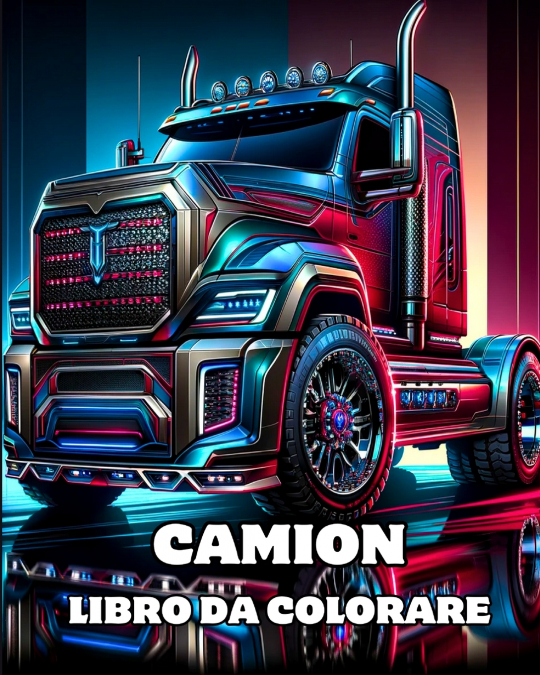 Camion Libro da Colorare
