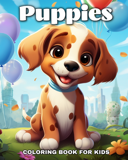 Puppies Coloring Book for Kids