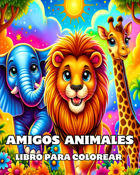 Libro para Colorear Amigos Animales