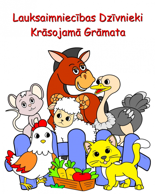 Lauksaimniecības Dzīvnieki Krāsojamā Grāmata