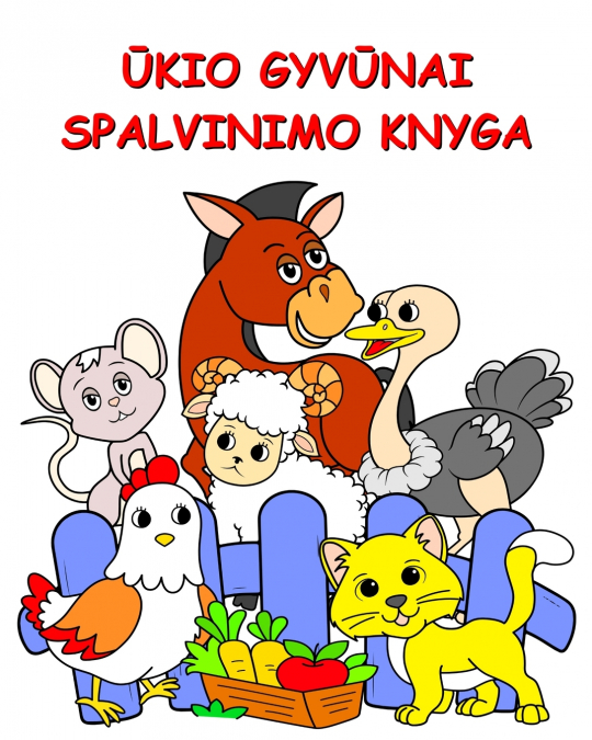 Ūkio Gyvūnai Spalvinimo Knyga