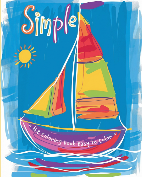 Simple - the coloring book easy to color