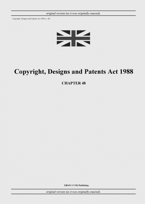 Copyright, Designs and Patents Act 1988 (c. 48)
