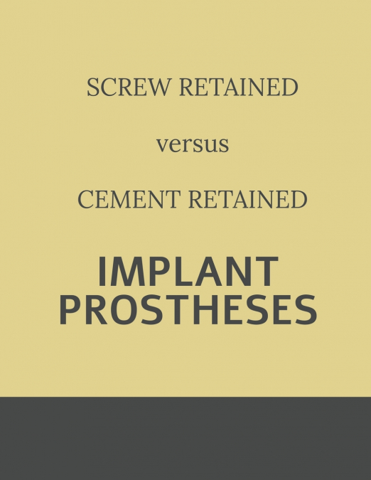 Implant retained Prostheses