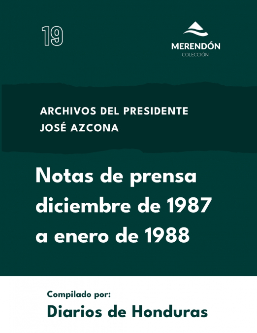 Notas de Prensa diciembre de 1987 a enero de 1988