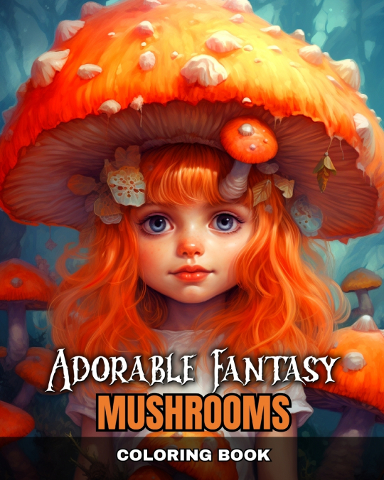 Adorable Fantasy Mushrooms Coloring Book