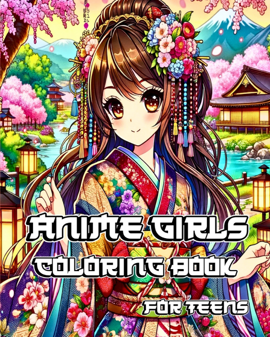 Anime Girls Coloring Book for Teens