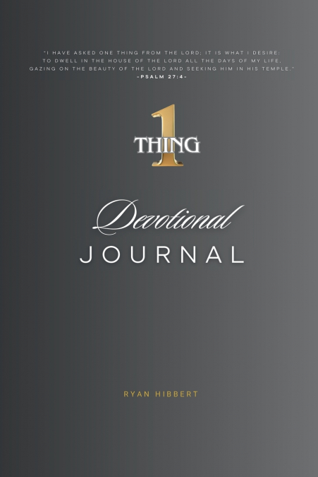 One Thing Devotional Journal