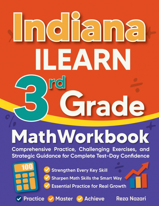 Indiana ILEARN 3rd Grade Math Workbook