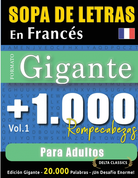 SOPA DE LETRAS EN FRANCÉS FORMATO GIGANTE