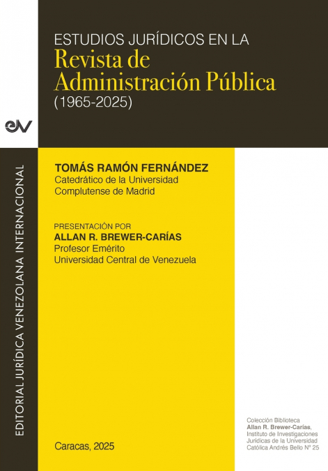 ESTUDIOS JURÍDICOS EN LA REVISTA DE ADMINISTRACIÓN PÚBLLICA 1965-2025