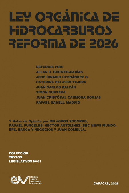 LEY ORGANICA DE HIDROCARBUROS. REFORMA DE 2026