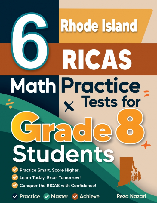 6 Rhode Island RICAS Math Practice Tests for Grade 8 Students