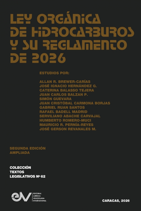 LEY ORGANICA DE HIDROCARBUROS Y SU REGLAMENTO DE 2026