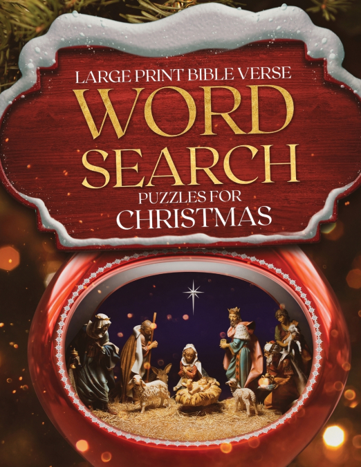 Large Print Bible Verse Word Search Puzzles for Christmas