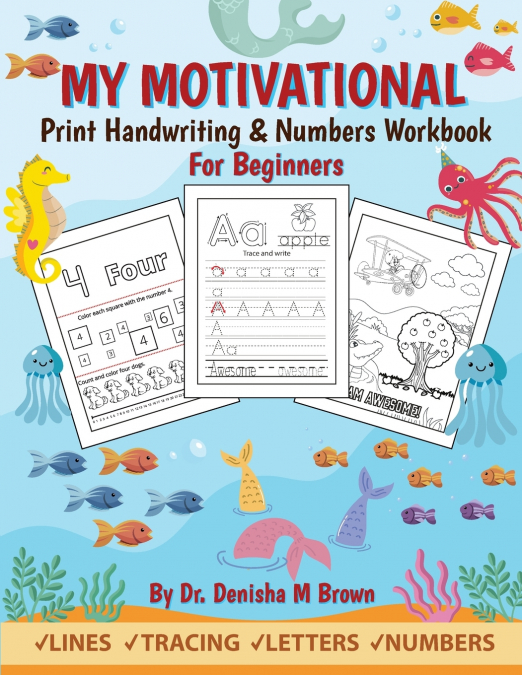 My Motivational Print Handwriting & Numbers Workbook
