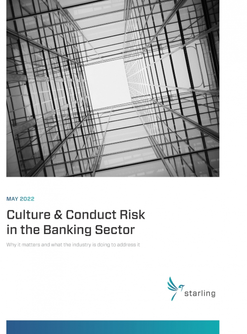May 2022 Culture & Conduct Risk in the Banking Sector
