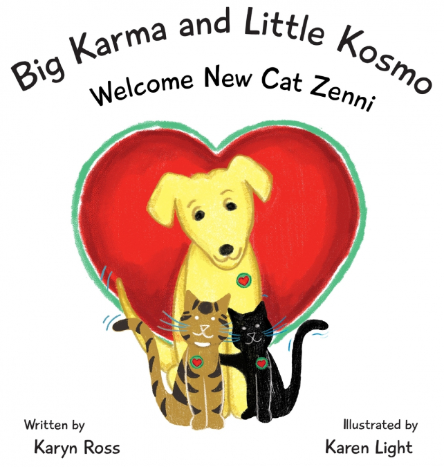 Big Karma and Little Kosmo Welcome New Cat Zenni
