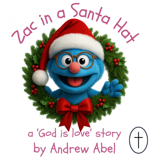 Zac in a Santa Hat
