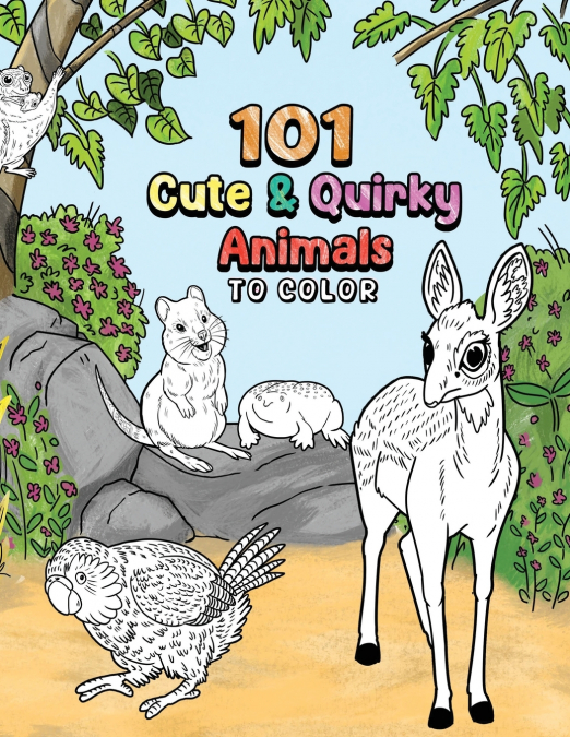101 Cute & Quirky Animals to Color
