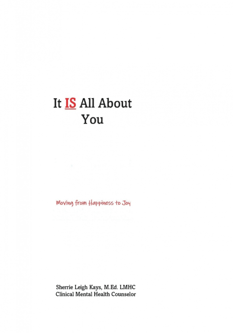 It IS All About You