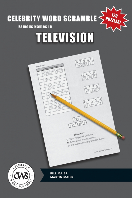 Celebrity Word Scramble Famous Names in Television
