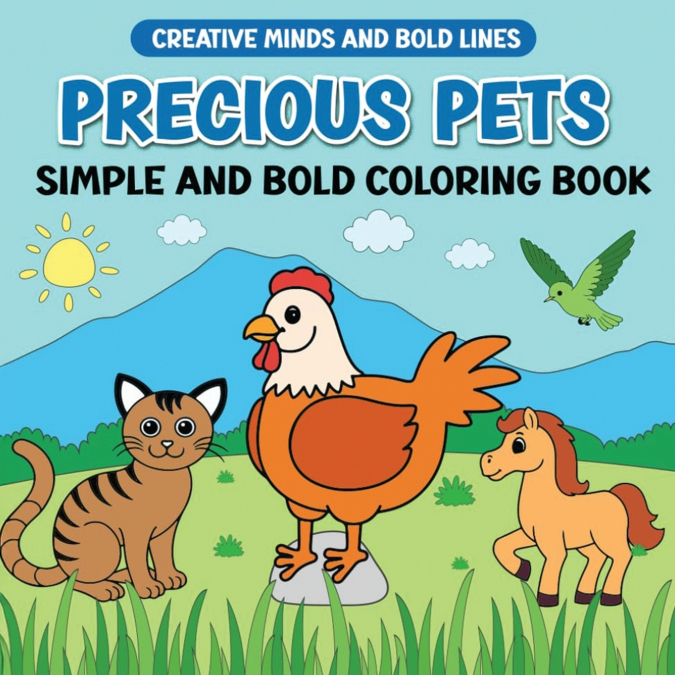 Precious Pets Simple and Bold Coloring Book
