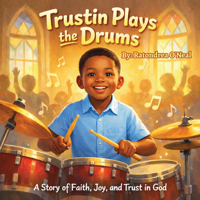 Trustin Plays the Drums